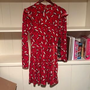 velvet Santa hat dress